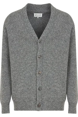 Maison Margiela Cárdigan con borde de canalé