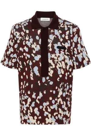 Lanvin Polo con motivo en jacquard