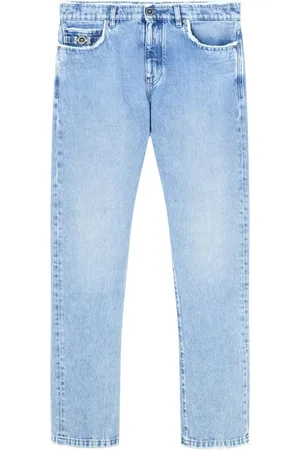 VERSACE Vaqueros rectos deshilachados