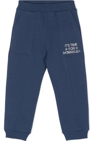 MONNALISA Pantalones de chándal con logo de strass