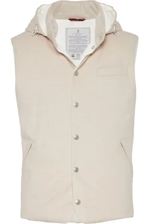 Brunello Cucinelli Chaleco acolchado con capucha