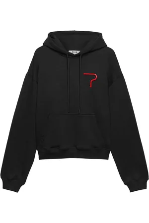 Msgm Sudadera con capucha y aplique del logo