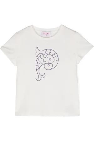 PUCCI Junior Camiseta con logo estampado