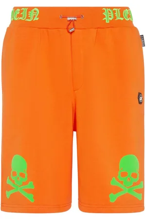 Philipp Plein Bermudas Skull&Bones con logo bordado