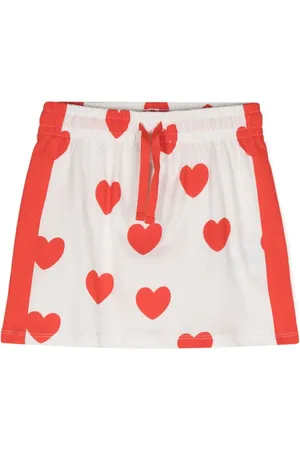 Mini Rodini Falda con corazón estampado