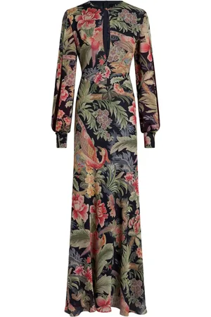 Etro Vestido largo con estampado floral