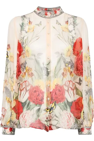 Camilla Blusa con motivo floral