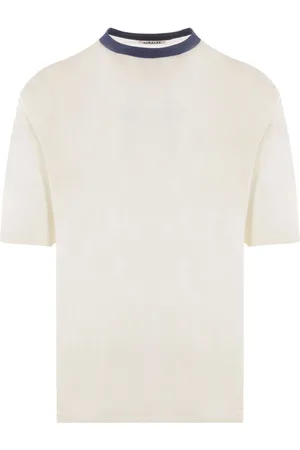 Auralee Camiseta con cuello en contraste