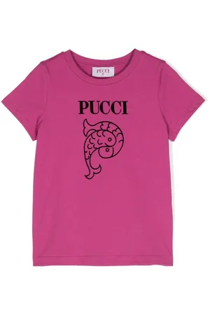 PUCCI Junior Camiseta con logo estampado