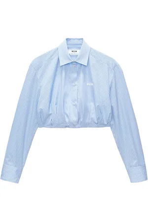 Msgm Camisa con logo bordado