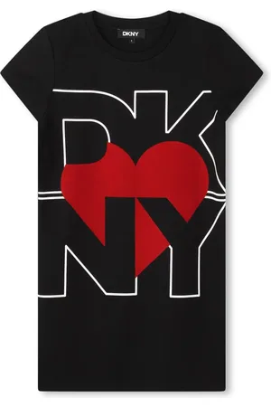 DKNY Vestido estilo camiseta con logo