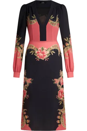 Etro Vestido midi con estampado floral
