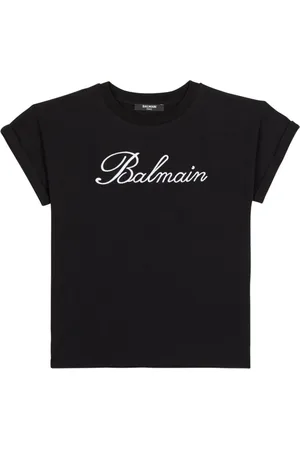 Balmain Camiseta con logo bordado