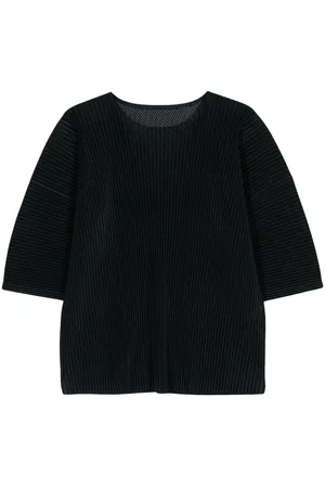 Issey Miyake Camiseta Light Mesh con efecto plisado