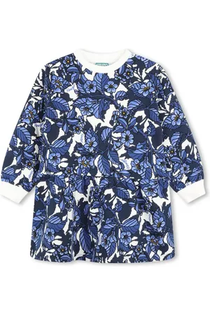 Kenzo Vestido estilo sudadera con estampado floral