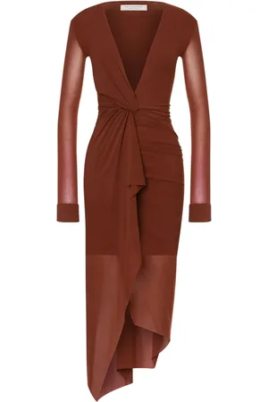 Serafini Vestido con cuello en V