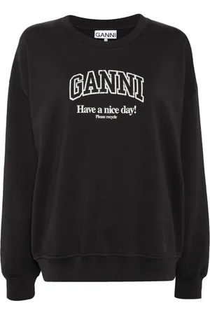 Ganni Sudadera con logo estampado