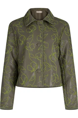 Silvia Tcherassi Chaqueta Columba con bordado floral