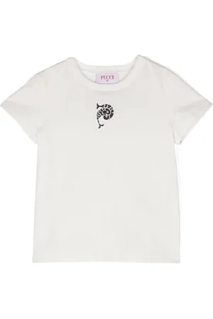 PUCCI Junior Camiseta con logo estampado