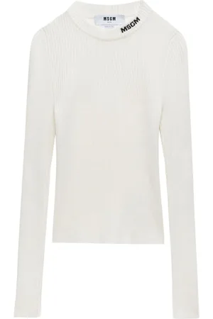 Msgm Top con logo en intarsia