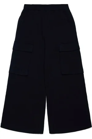 Maison Margiela Pantalones anchos con números bordados