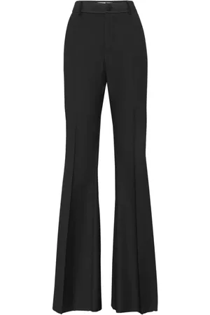 Philipp Plein Pantalones acampanados con placa del logo