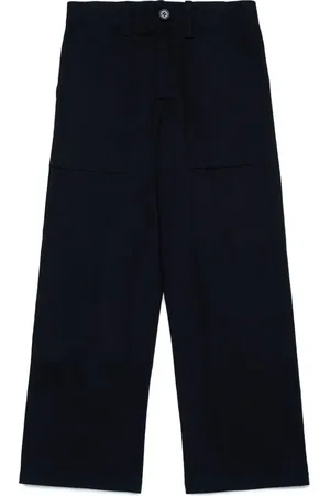 Marni Pantalones rectos con parche del logo