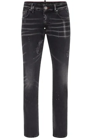 Philipp Plein Vaqueros slim de talle medio