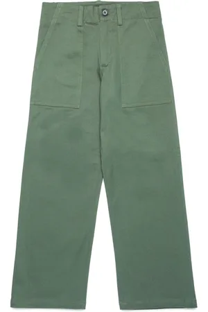 Marni Pantalones rectos con aplique del logo
