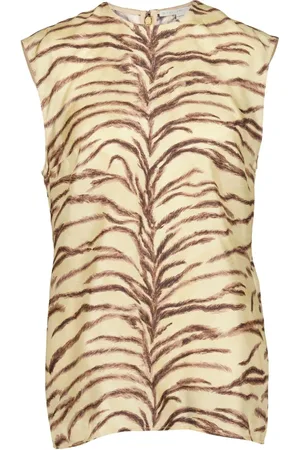 Stella McCartney Top con estampado de tigre