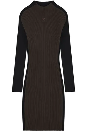 Courrèges Vestido corto con diseño colour block