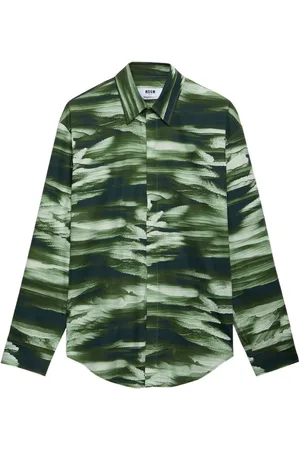 Msgm Camisa con estampado abstracto