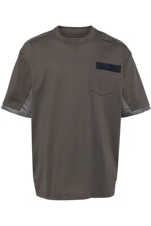 SACAI Camiseta a paneles