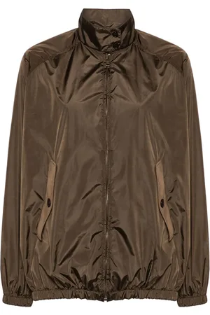 Prada Chaqueta liviana con logo triangular