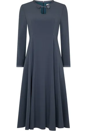 Cubus Vestido midi Taite de manga larga