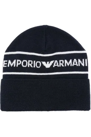 Emporio Armani Gorro con logo en jacquard