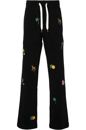 Casablanca Pantalones de chándal con motivo bordado