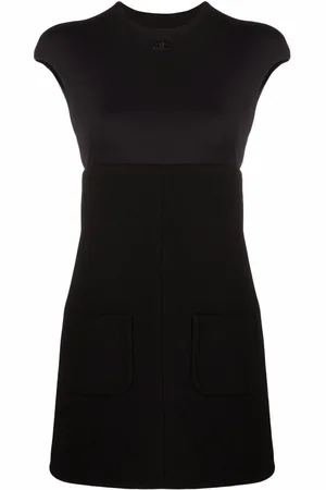 Courrèges Vestido corto con manga corta
