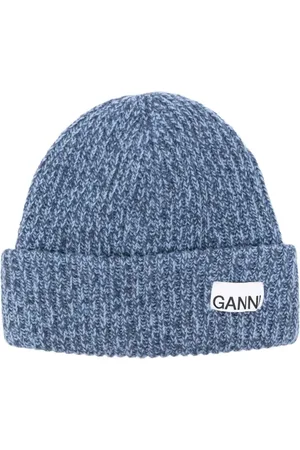 Ganni Gorro con parche del logo