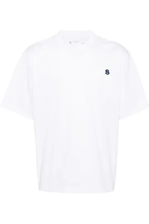 SACAI Camiseta con logo bordado