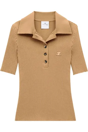 Courrèges Polo de canalé Iconic de canalé