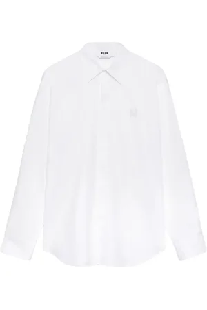 Msgm Camisa con aplique del logo