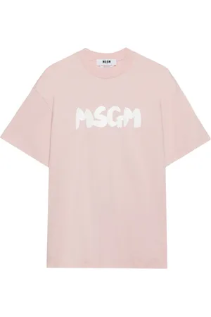 Msgm Camiseta con logo Brushed