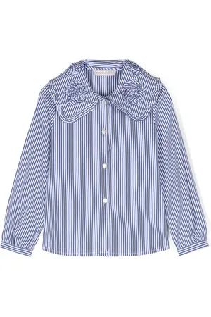 MONNALISA Camisa con volantes a rayas