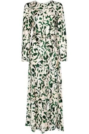 FORTE FORTE Vestido largo con estampado abstracto