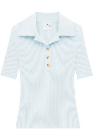 Courrèges Polo de canalé Signature
