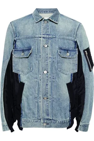 SACAI Chaqueta vaquera con paneles