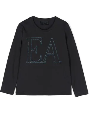 Emporio Armani Camiseta con apliques de strass