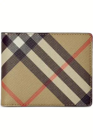Burberry Cartera plegable a cuadros