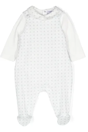 Emporio Armani Set de pelele con logo estampado